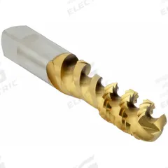 WIDIA GTD Spiral Flute Tap: 3/8"-16 UNC, H3 / 3B, 3 Flute, Plug Chamfer, TiN Coated High Speed Steel (MPN 19641)