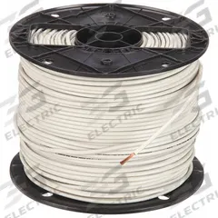 Building Wire: Copper, 10 AWG, 1 Conductors, Stranded, White, 500 ft Lg, THHN (MPN 22974001). Key specifications — Voltage: 600 V; Brand: SOUTHWIRE.