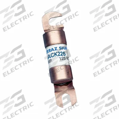 MERSEN Fuse: ACK Series, Bolt-On, Gen Purpose, 225 A, 125 V DC, Non-Indicating - Time-Delay Bolt-On Fuses