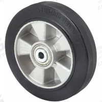 APPROVED VENDOR Caster Wheel: 7 7/8 in Wheel Dia., 2 in Wheel Wd, Rubber, 1,100 lb Load Rating, Std (MPN ALEV 200/20K-BB0.5). Key specifications — Wheel Core Material: Aluminum; Wheel/Tread Color: Black; Brand: APPROVED VENDOR.