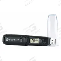 LASCAR Temperature Humidity Data Logger: 0%to 100% Relative Humidity Measured, -31°F to 176°F, USB (MPN EL-21CFR-2-LCD). Key specifications — Interface: USB; Parameters Measured: Temperature °C; Brand: LASCAR; Features: Immediate, Delayed and Push-to-Start Logging; Includes: Wall Mount Clip; Software Options: Software Available Separately; Data Logger Type: Temperature.