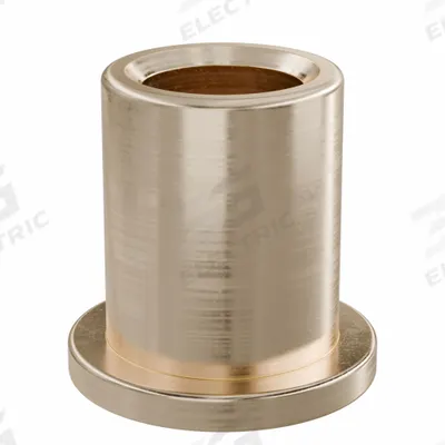 OILITE Flanged Sleeve Bearing: Bronze, SAE 841, 1/4 in Bore, 3/8 in OD, 1/2 in Lg - Lubricated General Purpose Metallic Flanged Sleeve Bearings
