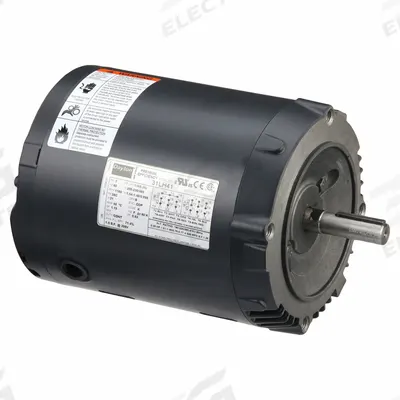Dayton General Purpose Motor: C-Face Mount, Open Drip Proof, 1/3 hp, 230/460V AC - C-Face 3-Phase General Purpose AC Motors