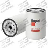 FLEETGUARD Automotive Oil Filter: 13/16"-16 UNS-2B Thread Size, 7 in Overall Ht, Oil (MPN LF16102). Key specifications — Brand: FLEETGUARD; Compatible Vehicle Make: Chevrolet.