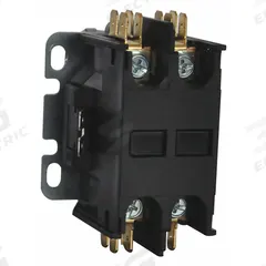 DAYTON Definite Purpose Magnetic Contactor: 2 Poles, 208-240V AC, 40 A, Non-Reversing (MPN 6GNX6). Key specifications — Brand: DAYTON; Coil Voltage: 208/240V AC; Contactor Style: HVACR Definite Purpose Contactor; Mounting Style: Through Panel; Terminal Connection Type: Box Lugs; Maximum Voltage Rating: 600V AC; Phase: Single; Main Pole Contact Form: 2NO.