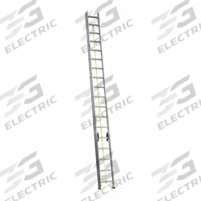 LOUISVILLE LADDER Extension Ladder: 36 ft Ladder Size, Aluminum, 250 lb Load Capacity - Lightweight Aluminum Extension Ladders