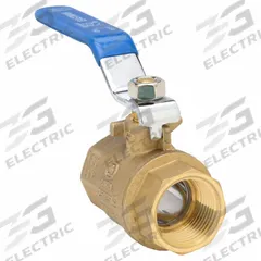 APPROVED VENDOR Manual Two-Way Ball Valve: 3/4 in, Brass, Straight, FIP x FIP, Full Port Ball Port (MPN 20047LF). Key specifications — Brand: APPROVED VENDOR; Handle: Lever.