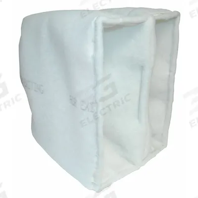 GRAINGER Cube Air Filter: 24 in x 24 in x 10 in, 2 Pockets, Synthetic, Blue/White - 3-Ply Cube Air Filters