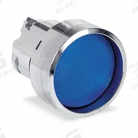 SCHNEIDER Recessed Push Button: Blue, 22 mm Mounting Size, Metallic, Momentary (MPN ZB4BA66). Key specifications — Brand: SCHNEIDER; Action: Momentary; Series: XB4; Push Button Material Type: Metallic.