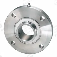IPTCI BEARINGS 4 Bolt Flange Bearing: Radial Ball, 40 mm Bore, SS, Set Screws, 133 mm Lg, 133 mm Wd (MPN SUCSFCS208-40MM IP69K). Key specifications — Bore Type: Cylindrical; Brand: IPTCI BEARINGS; Lubricant Material: H-1 Grease; Mounting Bolt Size: 3/8 in; Split Housing: Not Split; System of Measurement: Metric.