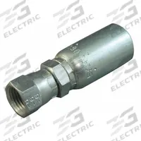 WEATHERHEAD Hydraulic Crimp Fitting: Steel x Steel, Straight, -6 For Hose Dash Size, Swivel, 5 PK (MPN 05E-606-5PK). Key specifications — Fitting Gender: Female x Genderless; Fitting Connection Type: JIC x Crimp; Thread Size: 9/16"-18; For Hose Dash Size: -6; Brand: WEATHERHEAD.
