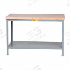 LITTLE GIANT Workbench: Adj Ht, Butcher Block, 48 in x 24 in, 2,000 lb Overall Load Capacity (MPN WTS-2448-LL). Key specifications — attr558057: LITTLE GIANT; attr558094: Not Expandable or Modular.