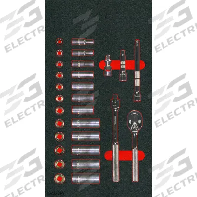 PROTO Socket Sets: 3/8 in Drive, 29 Piece, 12-Point, Metric/SAE - SAE & Metric Socket Sets with Bit Sockets & Drive Tools