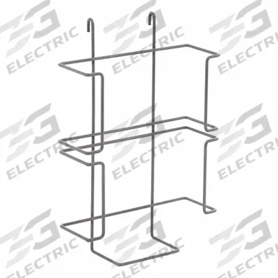 METRO Glove Box Holde: 10 5/8 in x 4 3/4 in x 19 3/4 in, Steel, Epoxy - PPE Holders for Wire Shelving