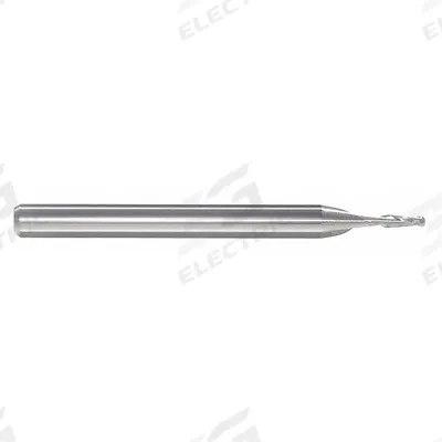 APPROVED VENDOR Ball End Mill: Carbide, 2 Flute, 1/16" Mill Dia, 1" LOC, 2-1/2" OAL (MPN 251-001122) - Pencil-Neck Carbide Ball End Mills