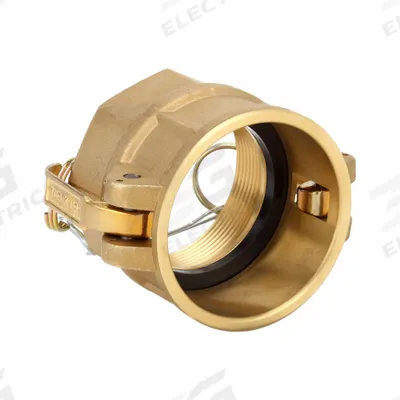 DIXON VALVE & COUPLING Cam and Groove Coupling: 2 in Coupling Size, 2 in Hose Fitting Size - Type D Forged Brass Cam & Groove Fittings