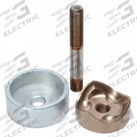 GREENLEE Knockout Punch and Die Kit: 10 ga Sheet Metal Capacity (Steel), 2 29/32 in Nominal Size (MPN 745H-2-1/2). Key specifications — attr63418: 745H-2-1/2; attr63421: GREENLEE; attr63425: Yes; attr63427: Manual-Hydraulic; attr63430: Mild Steel.