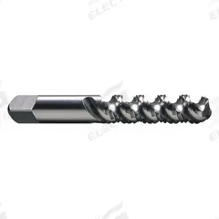 CHICAGO-LATROBE Spiral Flute Tap: 1/4"-20 UNC, H11 / 1B, 3 Flute, Semi-Bottoming Chamfer (MPN 313580)