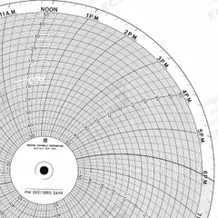 GRAPHIC CONTROLS Circular Paper Chart: Honeywell, -250°F to 150°F, BN 24001661-042, Temp°F, 100 PK. Key specifications — Compatible with Manufacturer Model Number: DR 4311; Brand: GRAPHIC CONTROLS; Units Measured: Temperature °F.