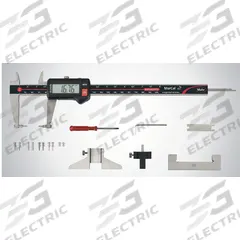 MAHR Interchangeable Point Digital Caliper: 0 in to 8 in /0 mm to 200 mm, +/-0.001 in Accuracy, IP67 (MPN 4118907). Key specifications — attr1184461: +/-0.001 in; attr1184462: 0.0005 in/0.01 mm; attr1184471: Outside; attr1184472: Interchangeable Point; attr1184496: MAHR.