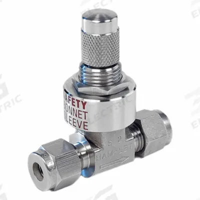 HAM-LET Plumbing Needle Valves: Inline Valve Body, 316 Stainless Steel, Let-Lok x Let-Lok - Stainless Steel Straight-Body Metering Needle Valves