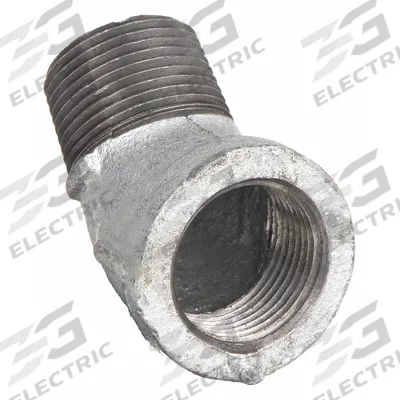 ANVIL Metal Pipe Elbow: 45° Elbow, 300 psi @ 150° F, 1/8 in x 1/8 in, Malleable Iron - Medium-Pressure Threaded Pipe Fittings