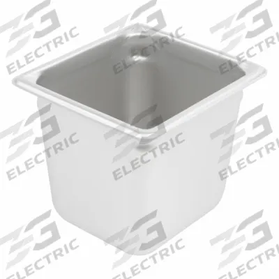 VOLLRATH Steam Table Pan: Sixth Size, Rectangular, 22 ga Gauge, 2.7 qt Capacity - Steam Table Pans