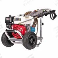 SIMPSON Gas-Powered Pressure Washer: Medium Duty, Cart, 3,400 psi, 2.5 gpm, Honda Engine (MPN 60735). Key specifications — attr1034381: Honda; attr1037666: SIMPSON.
