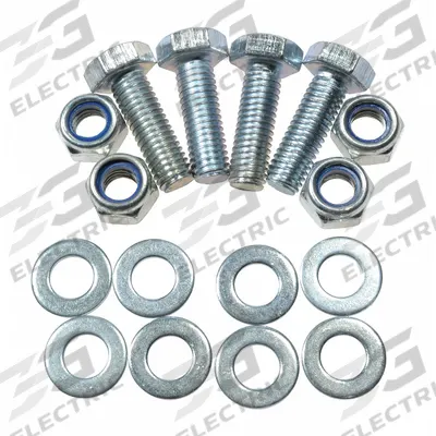Dayton Caster Hardware Kit: Steel, Zinc, NOB8X25 - Replacement Casters for Platform Trucks