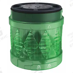 SCHNEIDER ELECTRIC Tower Light Module: Flashing, 24V AC/24V DC, Green, 60 mm Overall Dia, XVU (MPN XVUC43). Key specifications — Brand: SCHNEIDER; Compatible with Series: XVU; Lens Color: Green; Operating Voltage: 24V DC; Manufacturer Part Number: XVUC43.