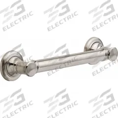 DELTA Wall Grab Bar: Straight, 12 in Lg, 1 1/4 in Dia, Stainless Steel, Stainless Steel, DELTA (MPN 41612-SS). Key specifications — Brand: DELTA.