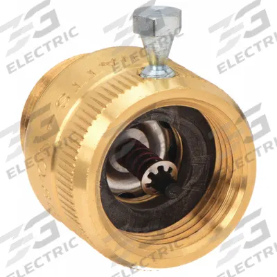 Watts Vacuum Breaker: Female GHT x Male GHT, For Water Media, 33°F – 180°F, Brass - Hose Bibb Vacuum Breakers