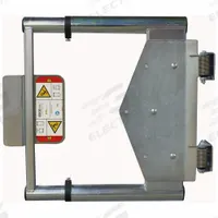 PS INDUSTRIES Pedestrian Safety Gate: Steel, For 18 in to 36 in Opening Wd, 24 1/4 in x 2 1/4 in (MPN ASG-1836-ZINC). Key specifications — attr1283404: PS INDUSTRIES; attr1283387: No; attr1283389: Universal; attr1283379: Powder-Coated Yellow.