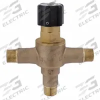 LEONARD VALVE Thermostatic Mixing Valve: 1/2 in Inlet Connection Size, 1/2 in Outlet Connection Size (MPN 270-LF-CP). Key specifications — attr1037830: Polymer Thermoplastic Shuttle; attr1037827: LEONARD VALVE.