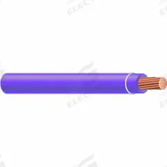 Building Wire: Copper, 8 AWG, 1 Conductors, Stranded, Purple, 1,000 ft Lg, THHN/THWN-2 (MPN 25658602). Key specifications — Voltage: 600 V; Brand: SOUTHWIRE.