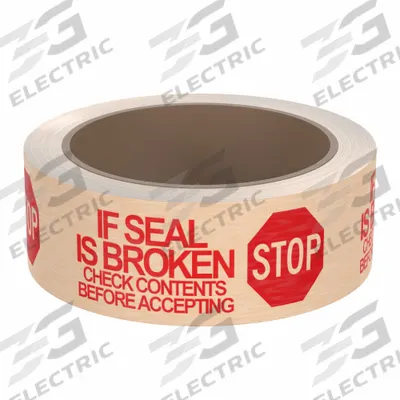 TAPECASE Tamper Evident Tape: 1.9 mil Tape Thick, Tan, 27 lb/in Tape Tensile Strength - Handheld Tamper-Evident Packing Tape