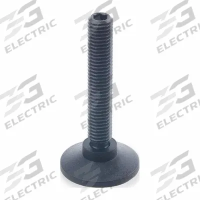 JW WINCO Male-End Leveling Mount: Swiveling Stud, 1/2"-13 Thread Size, 1.57 in - Swivel Male Leveling Mounts