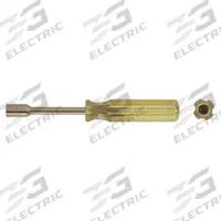 AMPCO Solid Round Shank Nut Driver: Straight, Metric, Without Magnetized Tip, Std, 15 mm Tip Size (MPN ND-15MM). Key specifications — attr1214485: Round; attr1214505: AMPCO.