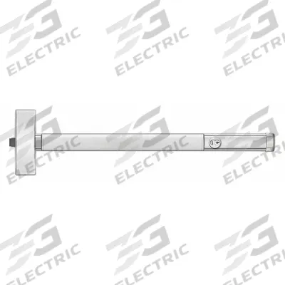 PRECISION Exit Device: 48 in Max Door Wd - Rim Push Bars