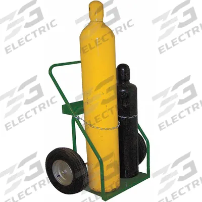SAFTCART Cylinder Hand Truck: 780 lb, Side by Side, 2 Cylinder - Welding Cylinder Hand Trucks