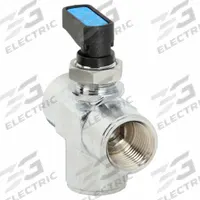 AIGNEP USA Manual Three-Way Ball Valve: 3/8 in, Chrome-Plated Brass, FNPT x FNPT x FNPT, One-Piece (MPN 86710-06). Key specifications — Brand: AIGNEP USA; Handle: Wedge.
