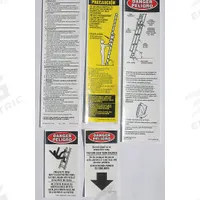 WERNER FG Extension Ladder and Safety Instruction Labels: Fits Werner Brand (MPN LFE100). Key specifications — For Use With Grainger Item Number: 41D270; For Use With Mfr. Model Number: 7108-1; Fits Brand: Werner; Product Type: FG Extension Ladder and Safety Instruction Labels; Brand: WERNER.