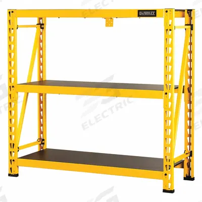 DEWALT Industrial Storage Rack,3 Shelf,4 ft: Standalone, Heavy-Duty - Light-Duty Lock-Beam Laminate Decking Bulk Racks