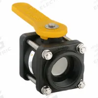 BANJO Manual Two-Way Ball Valve: 2 in, Polypropylene, Straight, FNPT x FNPT, Three-Piece, Lever (MPN V200). Key specifications — Brand: BANJO; Handle: Lever.