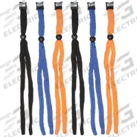MCR SAFETY Eyewear Retainer: Solid, 28 in Overall Lg, Black/Blue/Neon Orange, Slip-On, 6 PK (MPN 460X64). Key specifications — Color: Blue; Brand: MCR SAFETY.