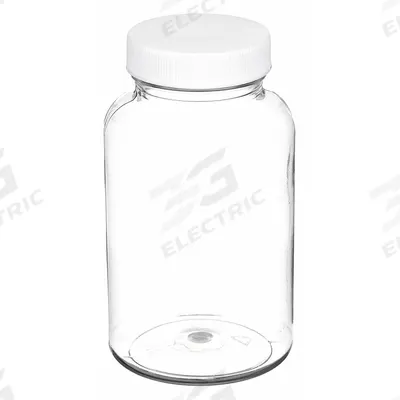 QORPAK Wide Mouth Bottle: PET, 60 mL, 2 fl oz, Closure Included, Colorless, 33-400 - PET Wide Mouth Round Lab Bottles