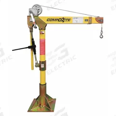 OZ LIFTING PRODUCTS Davit Crane Kit: Composite, Manual, 1,200 lb Max. Load Capacity, 0 in to 55 ft (MPN OZ1200DAV-SP2). Key specifications — Material: Composite; Brand: OZ LIFTING PRODUCTS; Included Base Type: Socket; Body Material: Composite.