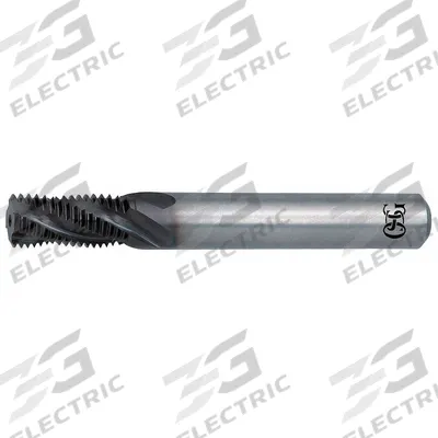 OSG Thread Mill: Helical Flute, M8x1 Metric, 3 Flute - Helical-Flute Thread Mills for Stainless Steel & Super Alloys