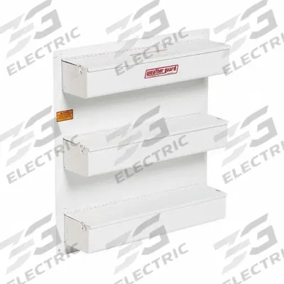 WEATHER GUARD Closed Tray Door Organizer: Door Organizer, Steel, 4 5/8 in Overall Lg - Bulkhead-Mounted Accessories