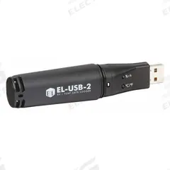 LASCAR Temperature Humidity Data Logger: 0%to 100% Relative Humidity Measured, -31°F to 176°F, USB (MPN EL-USB-2). Key specifications — Interface: USB; Parameters Measured: Temperature °C; Brand: LASCAR; Features: Adjustable Alarm; Includes: Wall Mount Clip; Software Options: Software Available Separately; Data Logger Type: Temperature.